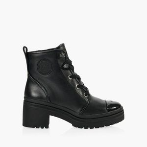 Michael Kors Black Leather & Shearling Boots (size 8)